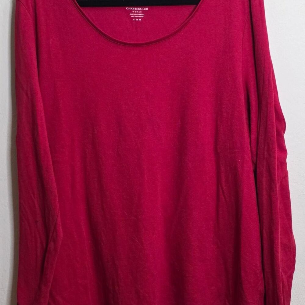 Charter-club Women's Red Shirt